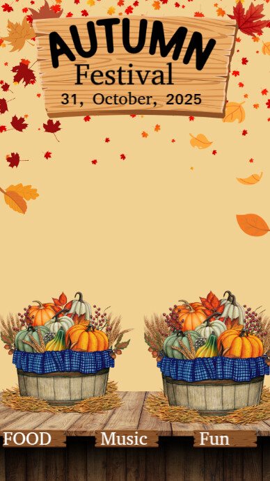 Copy of Orange Joyful Autumn Instagram Story | PosterMyWall