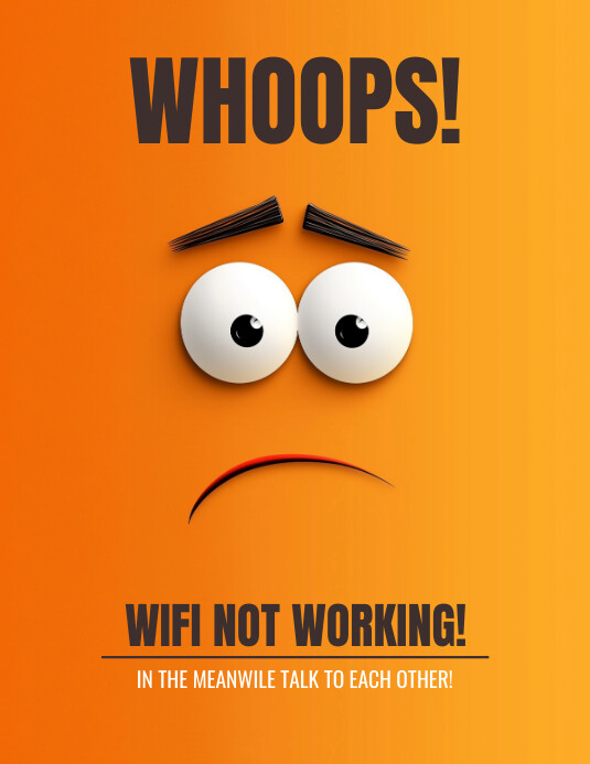 Orange Joyful Bad News Flyer (us Letter) template
