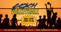 Laranja Beach Volleyball Event Изображение, которым поделились на Facebook Template