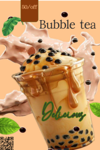 Bubble Tea Promotion Posters Template | PosterMyWall