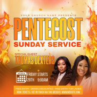 Orange Joyful Church Event Promotion Instagram Post Video template