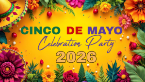 Orange Joyful Cinco de Mayo Celebration Blog Header ส่วนหัวบล็อก template