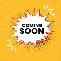 Orange Joyful Coming Soon Instagram Post template