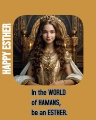 Orange Joyful Customizable Purim Celebration Design  Instagram Portrait template