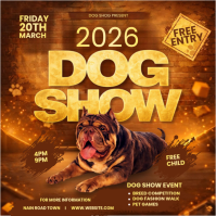 Arancione Dog Show Event Square Template