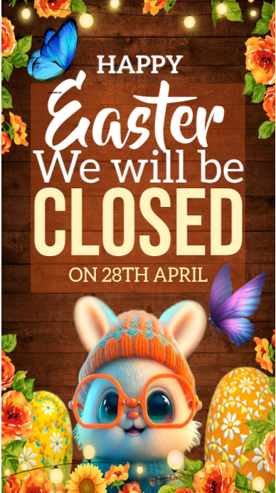 Easter Closure Announcement Template | PosterMyWall