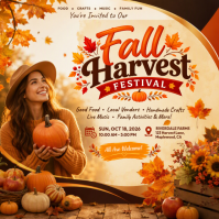 Fall Harvest Festival Iphosti le-Instagram Template
