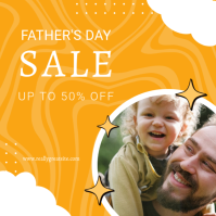 สีส้ม Father's Day Sale Instagram Post Template