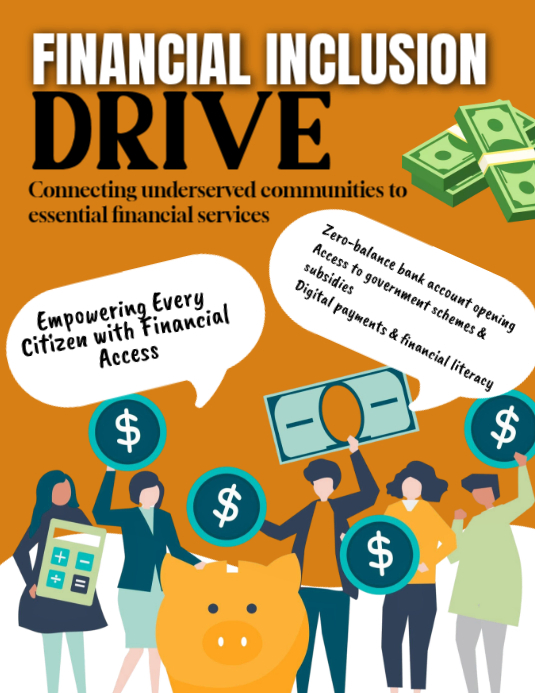 Financial Inclusion Drive Template | PosterMyWall