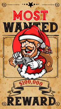 Orange Joyful Free Blank Wanted Poster Template Instagram Story