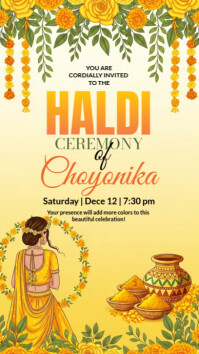 Haldi Ceremony Template | PosterMyWall