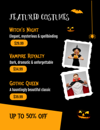Arancione Halloween Costume Sale Flyer Template - Page 2