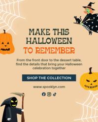 Orange Halloween Party Sale Instagram Portrait Template - Page 5