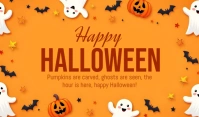 Orange Joyful Halloween Tag template