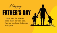 Orange Joyful Happy Father's Day  Tag แท็ก template