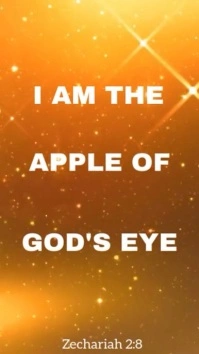 Orange Joyful I Am The Apple Of God's Eye Instagram Reel template