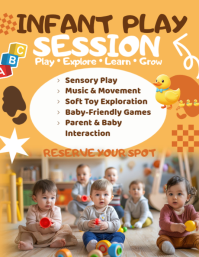 橙色 Infant Play Session Iflaya Template