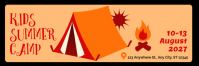 Laranja Kids Summer Camp En-tête d'e-mail Template