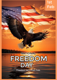 National Freedom Day Flyers Template | PosterMyWall