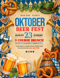 Orange Oktoberfest Celebration Iflaya Template