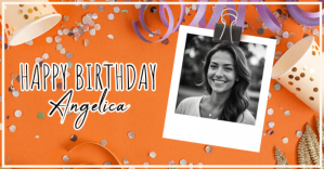 Orange Joyful Orange Facebook Shared Image Obraz udostępniany na Facebooku template