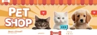 Orange Joyful Petshop Facebook Cover Photo template