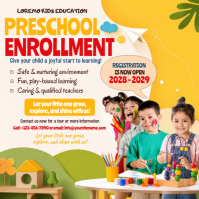 Bianco Preschool Enrollment Instagram Post Template