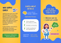 Orange Joyful School Admissions A4 template - Page 4