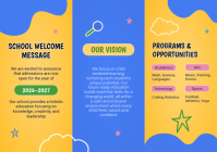 Orange Joyful School Admissions A4 template - Page 2