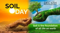 Orange Joyful Soil Day Twitter Post template