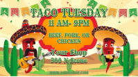 Orange Taco Tuesday Promotion Pantalla Digital Template