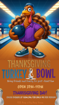 Orange Joyful Thanksgiving Instagram Story template