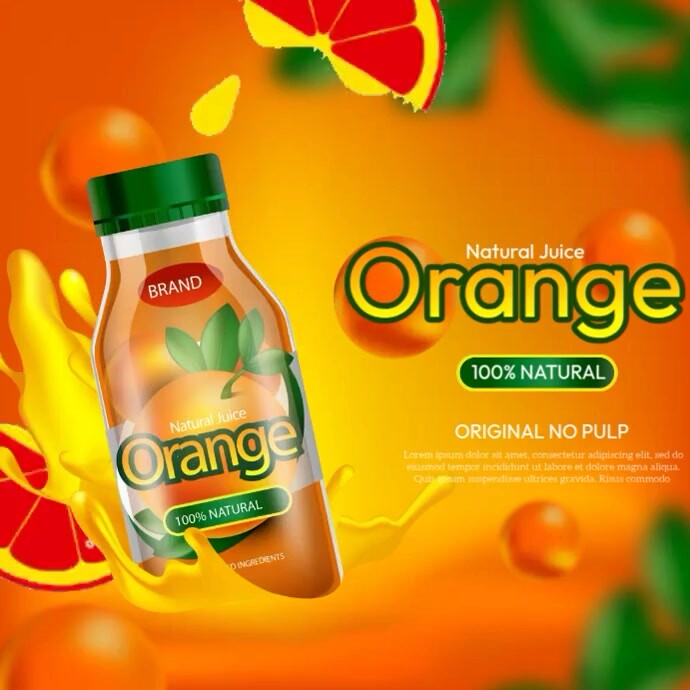 Copy of Orange Juice Best Offer PosterMyWall