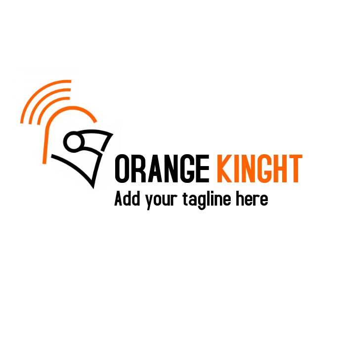 Orange knight wifi logo 徽标 template