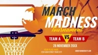 Orange List-based Basketball Tournament Twitter Post template