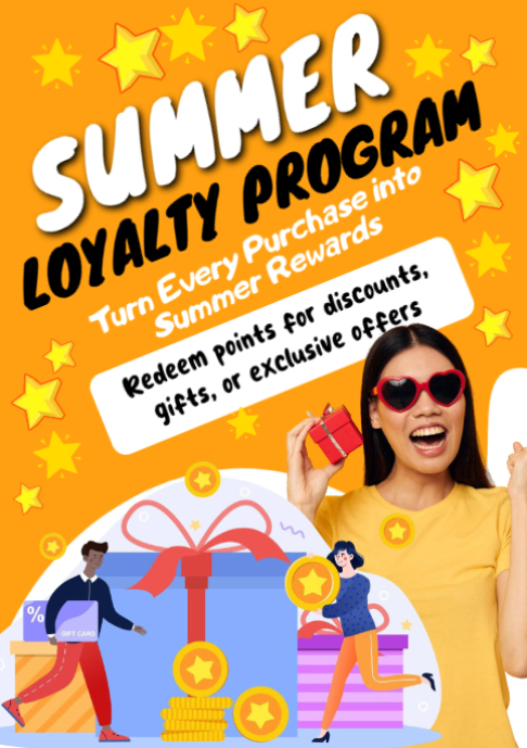 Orange Customer Program Orange Loyalty Program A2 Template | PosterMyWall