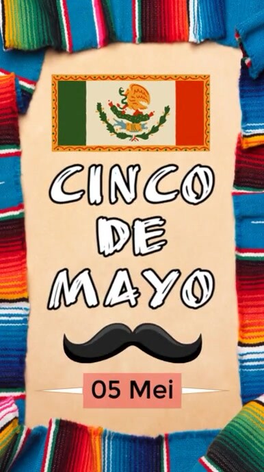 Orange Maksimalis Cinco De Mayo Template Greeting Reel Instagram