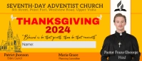 Orange Maksimalis Thanksgiving Church Amplop Envelopes template