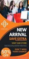 Orange Mall Sale Retail Banner Stand 易拉宝 3' × 6' template