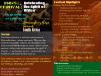 Orange Maximalist African Yard  Yard Sign template