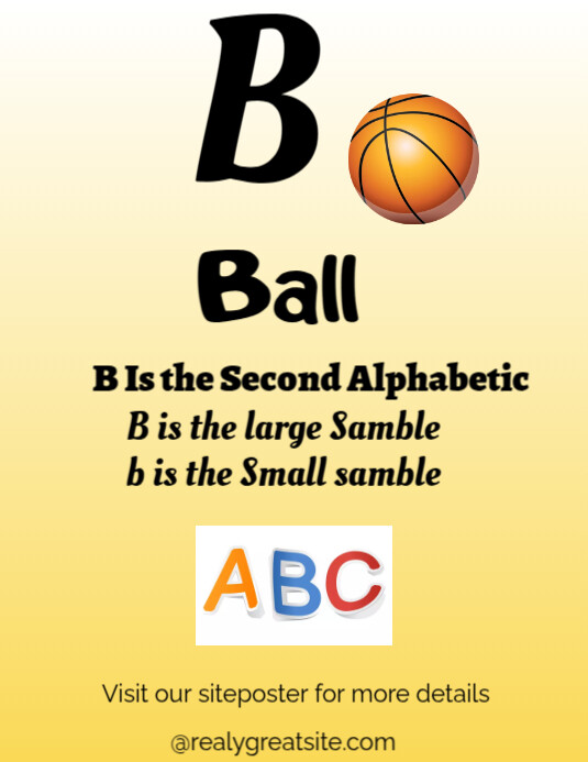Orange Maximalist Alphabet A To Z With Translation And Shambles  Flyer (us Letter) template