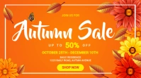Orange Maximalist Autumn Sale Digital Display (16:9) template