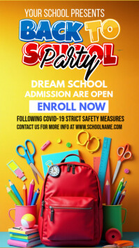 Orange Maximalist Back To School Promotion Instagram Story template