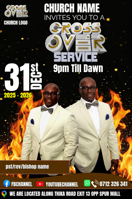 Church Crossover Service Template | PosterMyWall