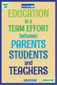 Orange Maximalist Education Is A Team Effort Pinterest Graphic Pinterest-grafik template