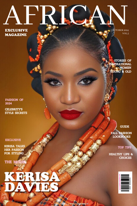 Magazine Pos Copy of Orange Maximalist Fashion Magazine Design Pos | PosterMyWall
