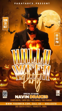 Oranje Halloween Party Instagram Reel Template