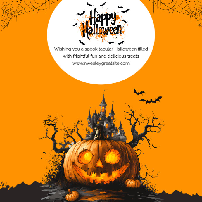 Copy of Orange Maximalist Halloween Instagram Post | PosterMyWall