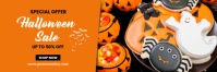 Orange Maximalist Halloween Sale Email Header template
