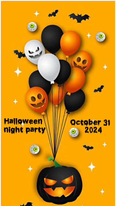 Copy of Orange Maximalist Happy Halloween Night Party Instagram Story ...